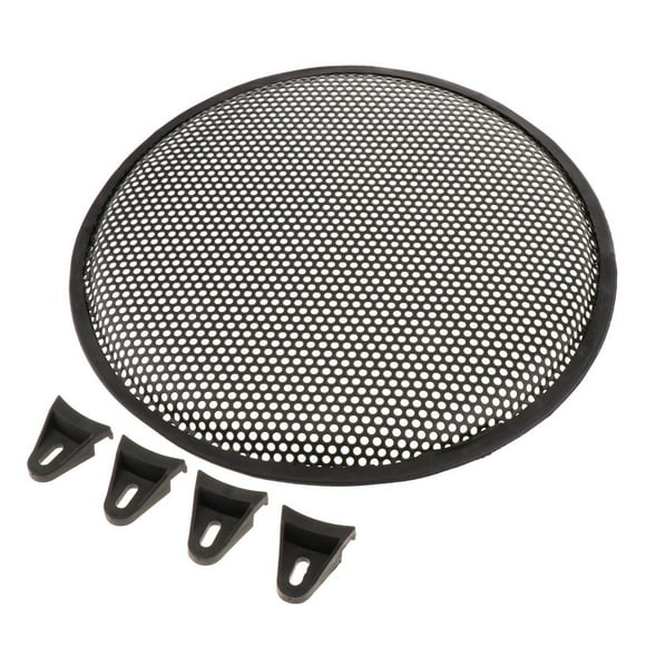 Paquete De 1 De Malla De De forma forma forma Cubierta A Prueba De Polvo, Con 4 Tornillos Y 4 Soporte Fijo, Home Audio DIY Acces Yotijar Estuche de cubierta de parrillas de altavoz