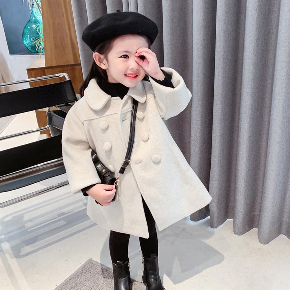 KYAIGUO Toddler Girls Dress Coat Jacket Baby Winter Warm