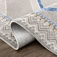 thumbnail image 4 of Abani Regal Collection Elegant Modern 5'3" x 7'6" Grey Blue Persian Double Diamond Area Rug, 4 of 5