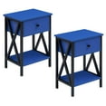 thumbnail image 6 of VECELO Industrial Nightstand, Set of 2, Dark Blue, 6 of 10