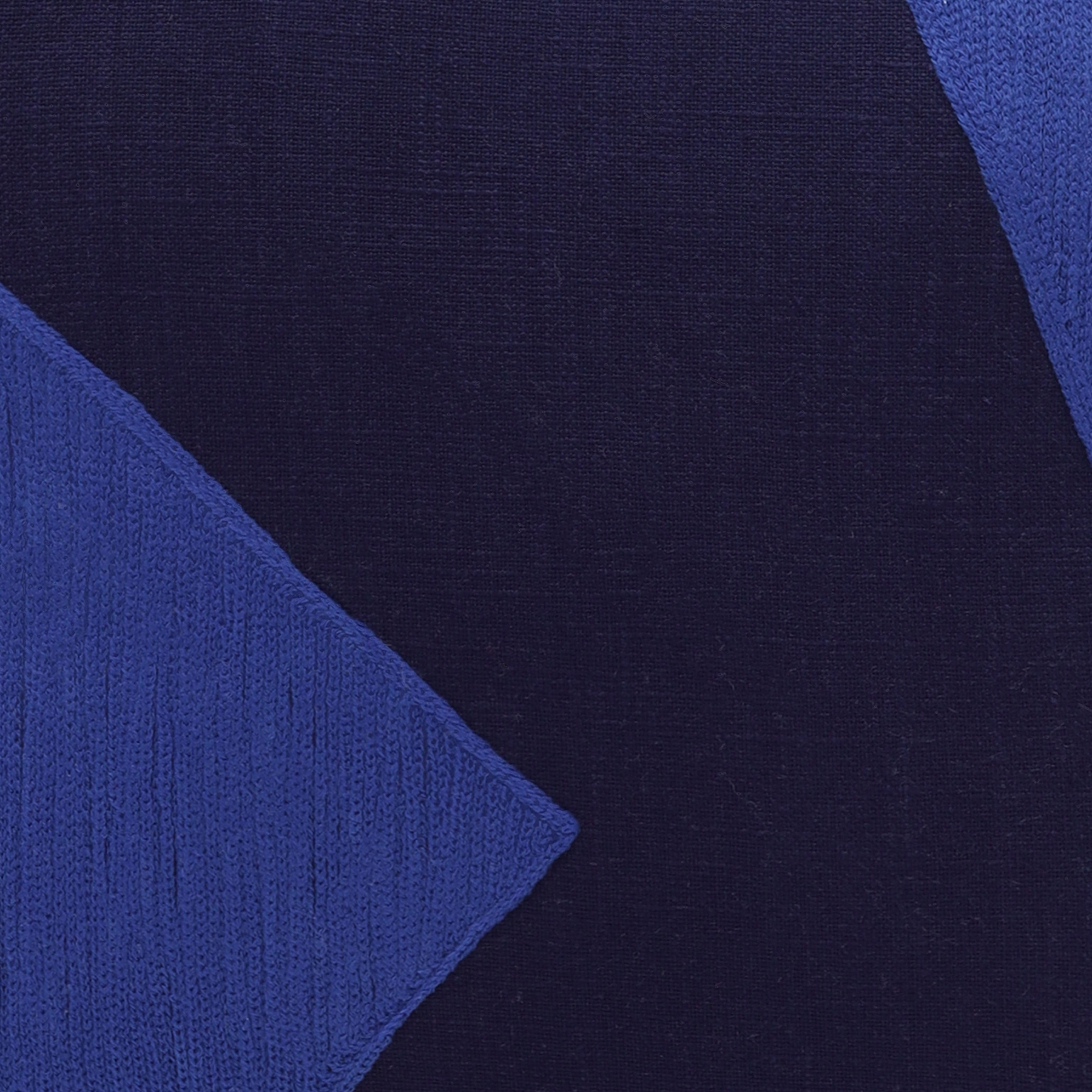 Harlow Hill Stacy Garcia Cobalt Blue/Navy Abstract 20" x 20" Cotton Adult Decorative Feather Filled Pillow