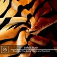 thumbnail image 5 of JML Raschel A&B Printed 2-ply Reversible Korean-style Plush Fleece Blanket Brown Tiger Queen Animal Print, 5 of 5
