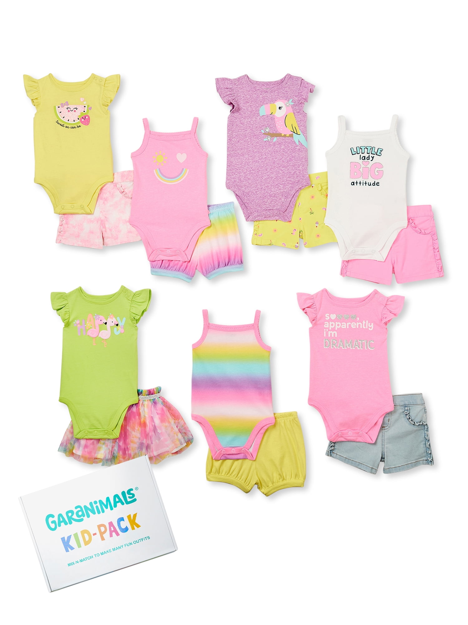 Baby Girl Short and Shirt Outfit Bundle 
