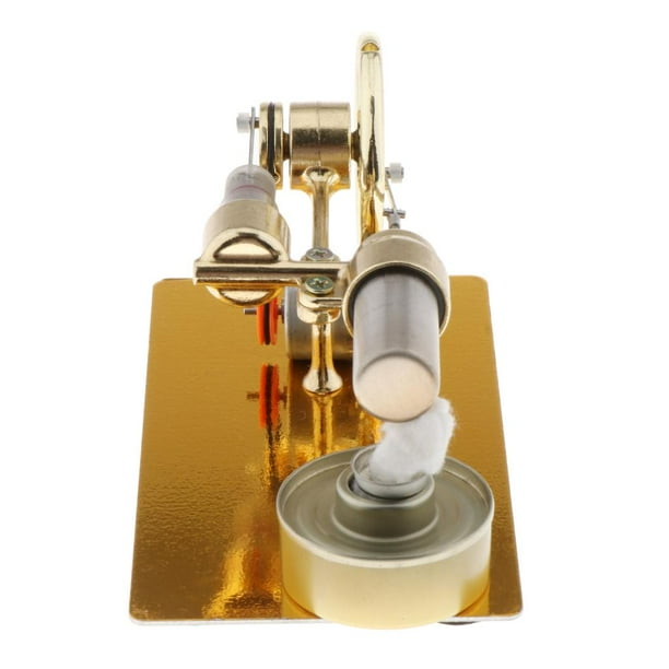 de motor , juguetes didácticos, generador, motor de aire caliente, potencia de calefacción, juguetes educativos, física Yotijar Motor de oro de 1 pieza