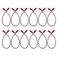 thumbnail image 1 of 12 guirnaldas navideñas de 50 cm. Cuerdas flexibles reutilizables para colgar coronas. Cintas para coronas para barandillas, escaleras, árboles y envoltorios artesanales., 1 of 7