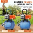thumbnail image 2 of VEVOR 1HP Shallow Well Pump with Pressure Tank 1000GPH Irrigation Booster Pump, 2 of 9