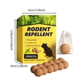 thumbnail image 3 of Mouse Rodent Repellent, 12 Pack Peppermint Lemon Mice Repellent, 3 of 6