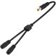 thumbnail image 1 of Chenchen DC7909 Y Splitter Adapter Cable 14AWG DC 8mm 1 Male to 2 Female Power Cord for Portable Power Station, Solar Panel, Solar Power Bank,etc(60CM 2FT) Black, 1 of 1
