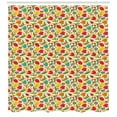 thumbnail image 3 of Ambesonne Colorful Shower Curtain, Butterflies Bee Tulips, 69"Wx84"L, Multicolor, 3 of 3