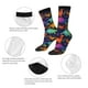 thumbnail image 4 of Fotbe Colorful Dinosaur Calcetas Largas con Estampado para Hombre y Mujer – Calcetas de Compresión Transpirables y Elásticas, Viajar y Uso Diario Talla 5-11, 4 of 6