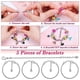 thumbnail image 5 of Kit para hacer pulseras DIY para niñas, 96 piezas, con cuentas, colgantes, pulseras, collares y cordones., 5 of 5