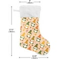 thumbnail image 3 of SKYSONIC Autumn Gnome Christmas Stocking 2pcs, Large Fireplace Xmas Hanging Stockings with Plush Cuff for Family Holiday Party Decorations, 17.71 x 12.20 Inch, 3 of 7