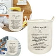 thumbnail image 1 of Stylish Patterned Linen Laundry Hamper Large Open Top Breathable Fabric For Home Durable And Easy Design, 1 of 5