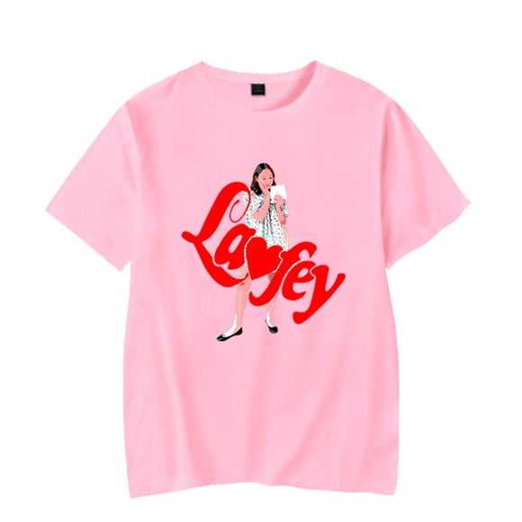 Singer Laufey Merch T-Shirt Crewneck Short Sleeve Summer Men Women's Tshirt Harajuku Streetwear Clothes