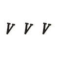 thumbnail image 2 of Justharion Easy To Install Metal Letters House Sign Not Easy To Fade Durable And Rustproof Metal Letters House Numbers B17--V 3Set, 2 of 6