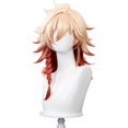 thumbnail image 1 of wonima44 KIRA KIRA Mydei Wig Game Honkai: Star Rail Mydei 48cm Long Curly Golden Orange Gradient Hair Cosplay Party Wig for Women Men, 1 of 1