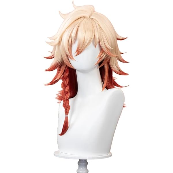 wonima44 KIRA KIRA Mydei Wig Game Honkai: Star Rail Mydei 48cm Long Curly Golden Orange Gradient Hair Cosplay Party Wig for Women Men