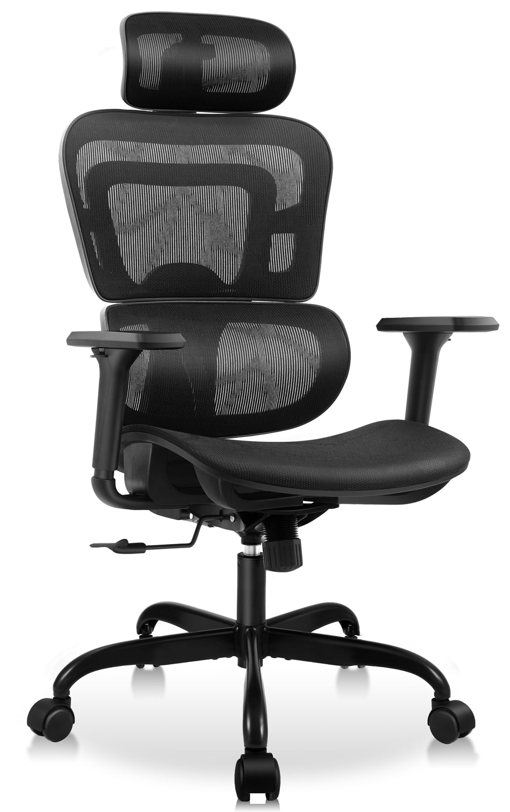 mot uitdrukking morgen KERDOM Office Chair, High Back Ergonomic Mesh Chair with 3D Armrests,  Black-M - Walmart.com