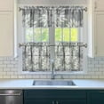 thumbnail image 3 of Boho Kitchen Curtains for Windows – Rustic Tribal Floral Print Cafe Curtains, Vintage Bohemian Geometric Panels for Home Décor, 3 of 6