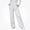 White, variant on DJDLJWCJ Business Pants for Women Straight Leg High Waist Work Trousers Solid Color Stretchy Suit Pants Black Size XL