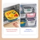 thumbnail image 4 of Cateissary Contenedor de almuerzo apilable de 1200/1700ml, ensaladera de 2 capas, salsa, buen sellado, fiambrera sellada, oficina, escuela, viaje, Cocina y Comedor Blanco 1700ML, 4 of 6