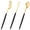 Black, variant on 60 Pack Pink Plastic Silverware,Gold Disposable Flatware with Pink Handle, Gold Plastic Cutlery Set Includes: 20 Forks, 20 Knives and 20 Spoons, Tableware Set for Party and Wedding