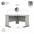 thumbnail image 2 of Studio A 48W Corner Computer Desk in Platinum Gray - Engineered Wood, 2 of 2