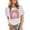 White, variant on Women's T Shirts Short Sleeve Tees Volleyball Graphic Printed Casual Shirts Crew Neck T-Shirt Tops