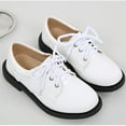 thumbnail image 4 of ZACPNCV Boy Kid Dress Shoe Lace Up Loafer Slip On Tuxedo Shoes for Prom Uniform Wedding Formal Events White 6.5-7 Years, 4 of 7