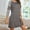 Gray, variant on Nightgowns for Women: Syphoria Loose Casual Womens Nightgown Half Sleeve Crew Neck Loungewear