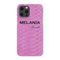 thumbnail image 1 of Personalised Pink Snake Skin Name iPhone 15 Pro Max Case,iPhone 16 Pro Max, 1 of 5