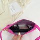 thumbnail image 4 of Bolso de mano de nailon para mujer, bolso de hombro para axilas de viaje (rosa roja), 4 of 9
