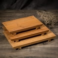 thumbnail image 4 of THY COLLECTIBLES Sashimi Sushi Bamboo Serving Geta Plate - Japanese Style Tableware Bamboo Sushi Board Cutting Tray (L8.2" x W4.7"), 4 of 5