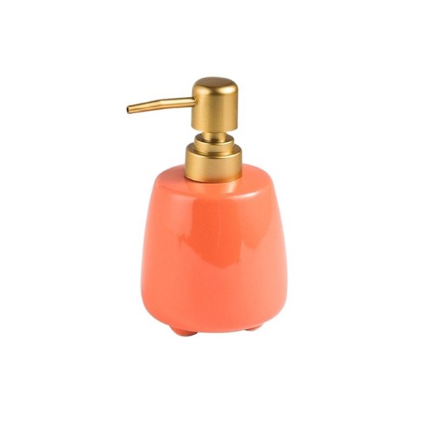 Dispensador de jabón líquido recargable de cerámica de 320 ml con bomba for baño y encimera.
