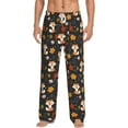 thumbnail image 2 of Picia Autumn Fox Mens Soft Woven Cotton Elastic Waistband Sleep Pajama Pant Lounge Sleep Pant With Pockets And Drawstring-X-Large, 2 of 9