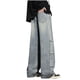 thumbnail image 3 of Pantalones largos de moda para hombre, casuales, de color sólido, con bolsillos y cremallera, cintura elástica, de poliéster., 3 of 3