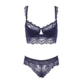 thumbnail image 2 of Varsbaby Sexy Lace Padded Push Up Bra Lingerie Sets for Women, 2 of 5