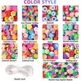thumbnail image 2 of cuentas de arcilla polimérica, cuentas de frutas, cuentas de flores para hacer joyas, pulseras, manualidades, joyas para el cabello (accesorios dorados) Zefei Wu 9024735031574, 2 of 5