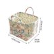 thumbnail image 3 of Cesta de tela con asas para armario, habitación del bebé, juguetes, ropa y ropa interior – Organizador floral bohemio plegable y lavable para dormitorio, salón y estanterías, 3 of 7