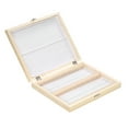 thumbnail image 1 of KKmoon 100-Places Wooden Slide Storage Box with Numbered Slots Contents Sheet for Prepared Microscope Slides, 1 of 7
