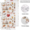 thumbnail image 2 of Dreamtimes Autumn Maple Dish Towels Kitchen Towel 2 PCS, Fall Leaves Hand Towels Ultra Soft and Highly Absorbent,Decorative Fingertip Face Towel for Bathroom Hotel, 28.3"x14.4", 2 of 5