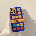 thumbnail image 1 of Funda de silicona con dibujos animados de oso sonriente para iphone, carcasa bonita original de oso sonriente de la suerte 8 para iphone 7 plus 13 14 pro max 11 promax 12 mini x xr xs max, 1 of 3