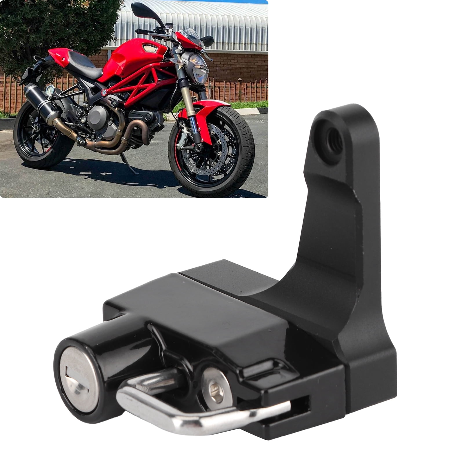 Motorcycle Metal Helmet Lock Anti-Theft 