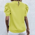 thumbnail image 4 of IROINNID Women's Summer Sexy Printed Casual Ruffle Short Sleeve Summer Tops, 4 of 7