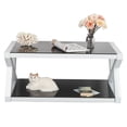 thumbnail image 4 of Table Basse en Verre Trempé Multifonctionnelle Moderne pour Salon, 4 of 8