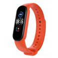thumbnail image 2 of Correa de reloj inteligente de silicona para Mi Band 6/6 NFC/5 (naranja), 2 of 6