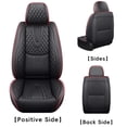 thumbnail image 2 of 2004 for Suzuki Forenza Car Seat Cover, Black and Red Trim Car Seat Covers, PU Leather 5 Piece Full Set With Lumbar Support Suitable for All Seasons, Give Your Interior a New Look, 2 of 9