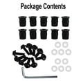 thumbnail image 2 of Screw Kit Cnc Bolt Aluminum+Plastic Black M5 Motorcycle Strength Windscreen Windshield Accessory Fairing Screen Mingyiq, 2 of 9