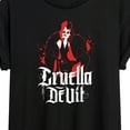 thumbnail image 3 of Disney Villains - Cruella Devil Spatter - Juniors Ideal Flowy Muscle T-Shirt, 3 of 5