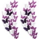 thumbnail image 1 of Adhesivos decorativos de pared Outus 120 capas 3D con forma de mariposa, color morado, 1 of 7